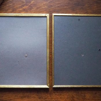 Set of two vintage photo frames | Vintage brass frames | Matching vintage frames | Vintage brass frame set | Vintage Jyden frames