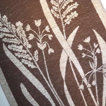 Vintage wall hanging | Large wall hanging | Scandinavian wall tapestry | Brown and beige wall hanging | Made in Finland