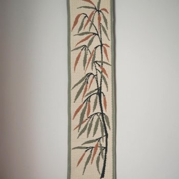 Vintage wall hanging | Long wall hanging | Nature wall hanging | Scandinavian woven textile | Made in Finland